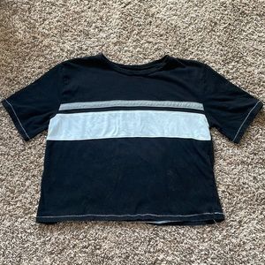 Flirtitude Active shirt - black with white and grey stripes